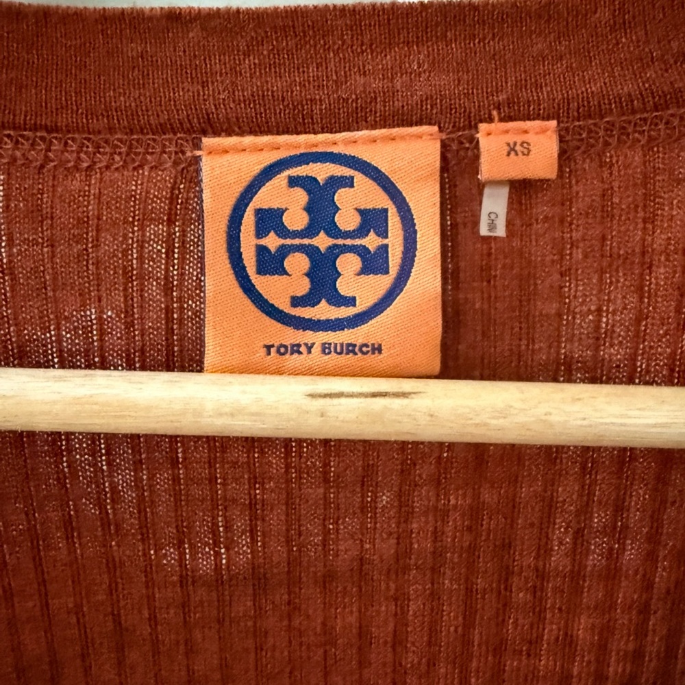 Tory Burch Women’s Wool Cardigan Button-Up Sweater in Rust! XS! - Picture 8 of 9